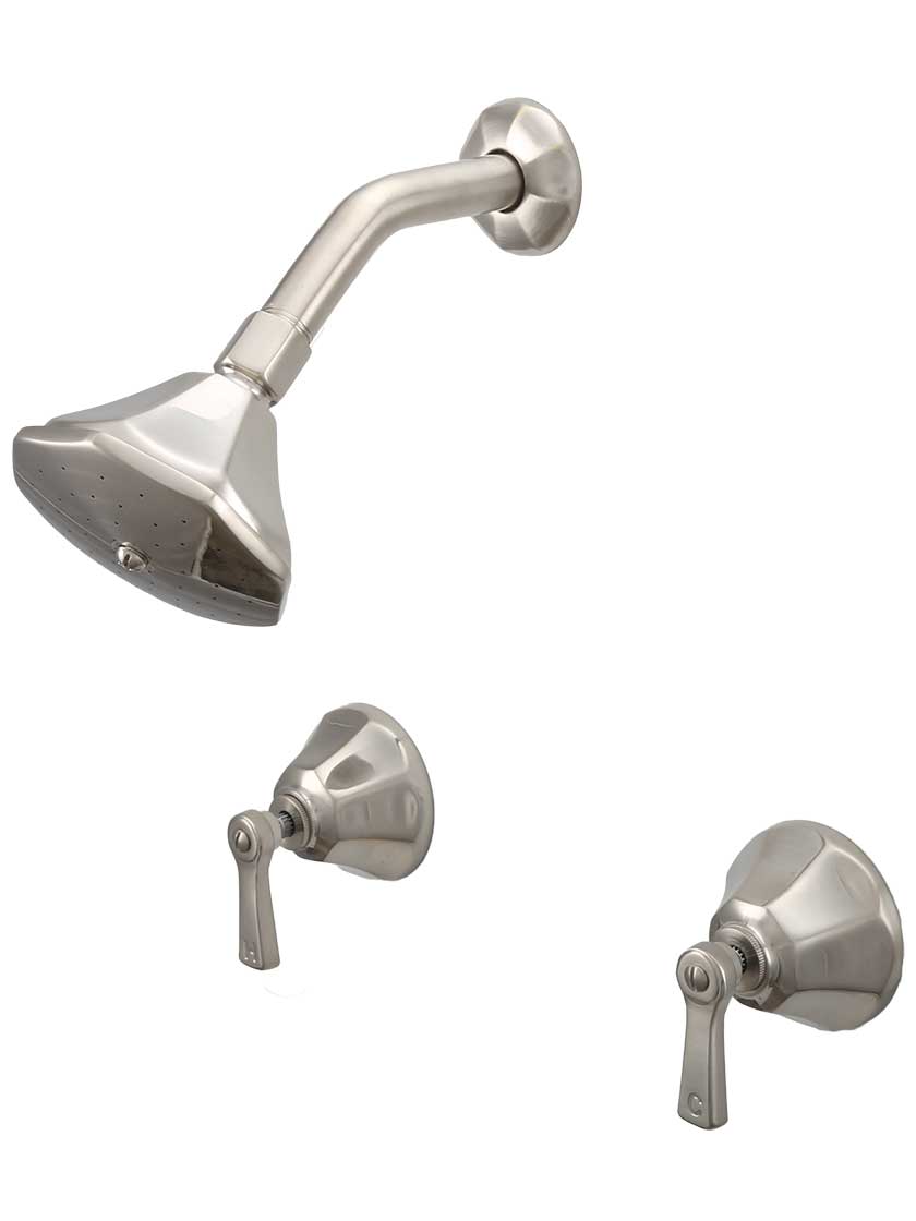 Mississippi WallMount Shower Faucet with Flat Levers House of